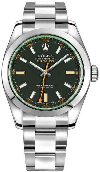 Rolex Milgauss Orologio da uomo in acciaio inossidabile 116400GV-0001
