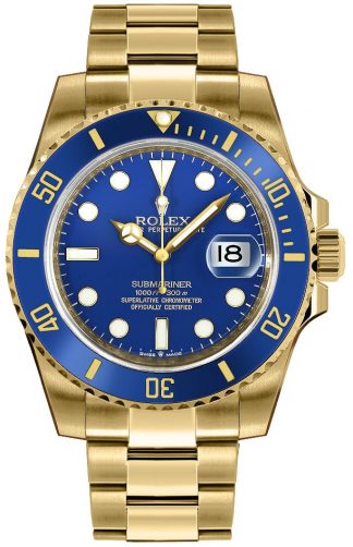 Rolex Submariner Date Orologio da uomo in oro giallo 18 carati 126618LB