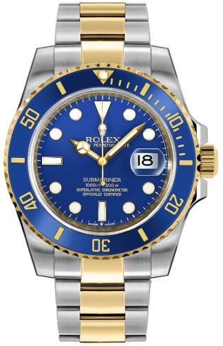 Rolex Submariner Date Royal Blue Dial Two Tone Men's Watch 126613LB