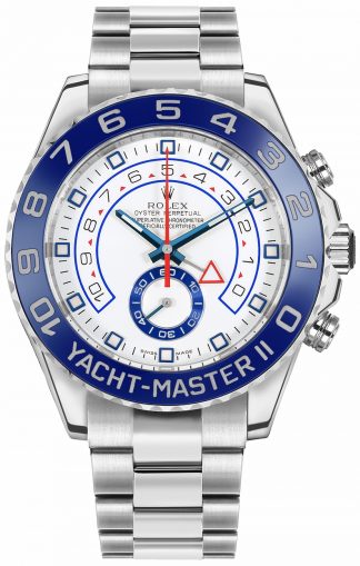 Rolex Yacht-Master II Quadrante Bianco Uomo Orologio di lusso 116680-0001